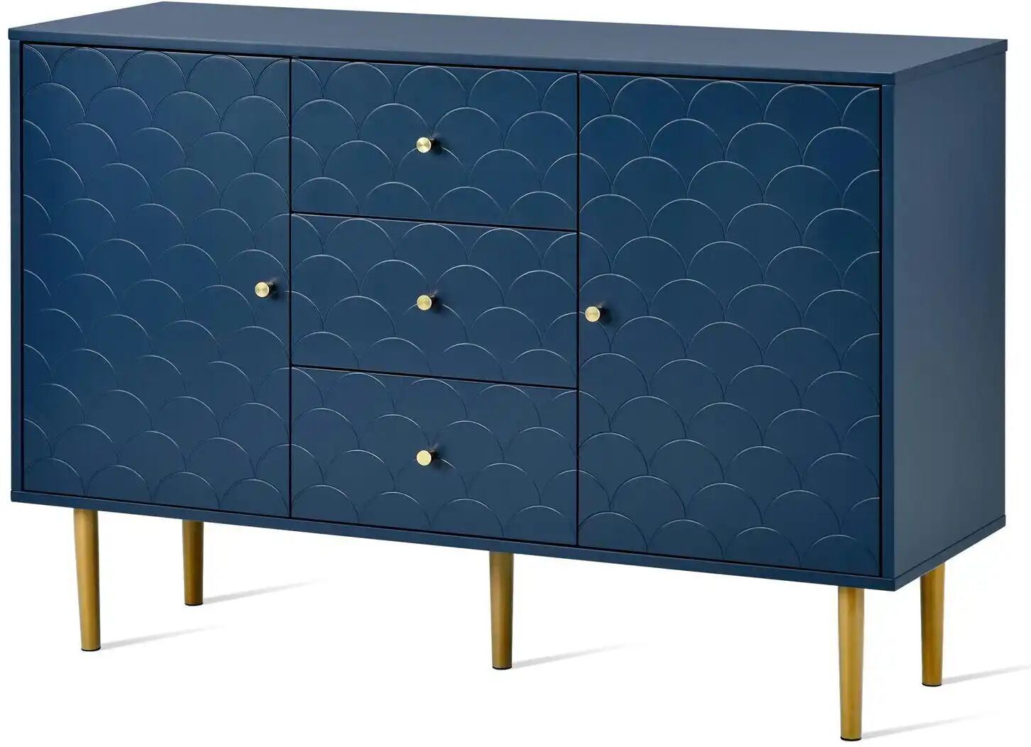 Höffner Sideboard   ¦ blau ¦ Maße (cm): B: 120 H: 82