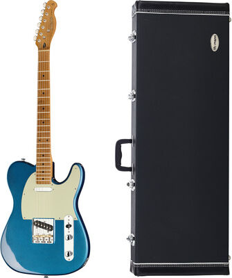 Harley Benton TE-62CC LPB w/Case Lake Placid Blue