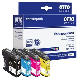 OTTO Office 4er-Set Tintenpatronen ersetzt Brother »LC123BK / LC-123C / LC-123M / LC-123Y« schwarz