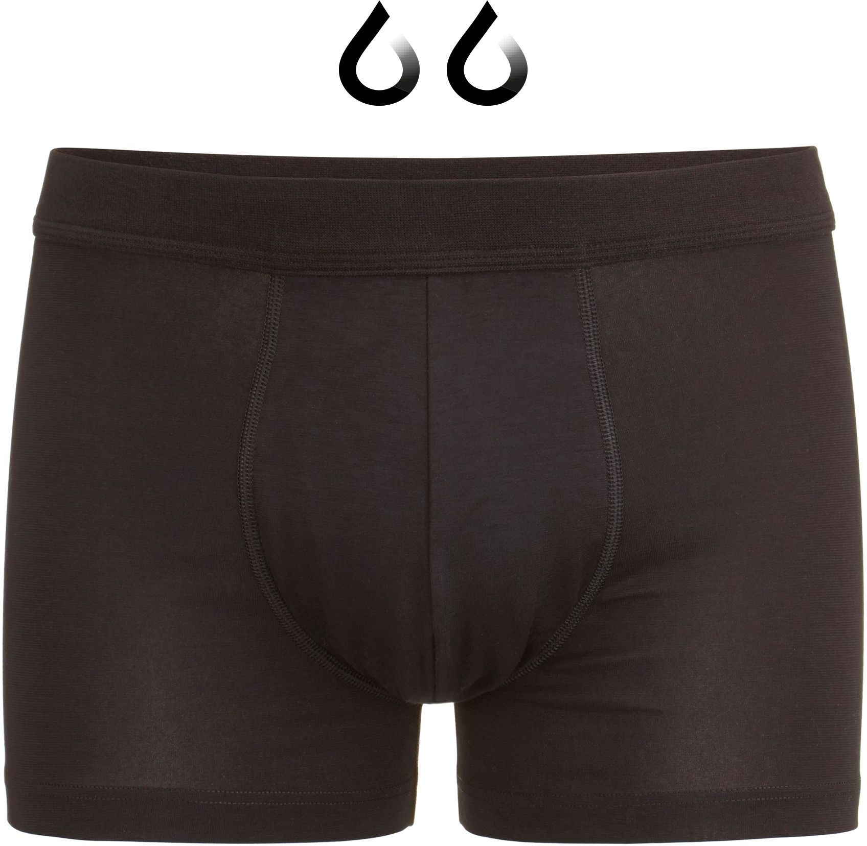 Inkontinenzslip ISA BODYWEAR "Inkontinenz Panty Stufe 2", Herren, Gr. S, schwarz, Obermaterial: 95% Baumwolle CO. 5% Elasthan EL., Unterhosen Inkontinenzslip schwarz S