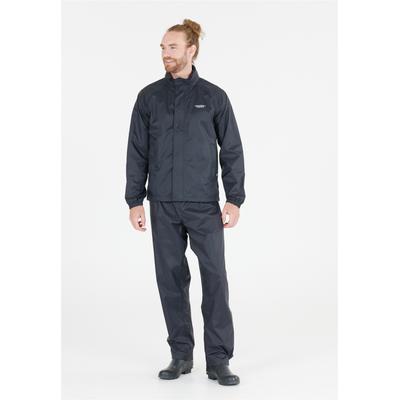 Regenanzug WEATHER REPORT "Packo", Gr. XXL, schwarz, Polyester, unifarben, Sportanzüge Regenanzug, im packbaren und wasserfesten Design