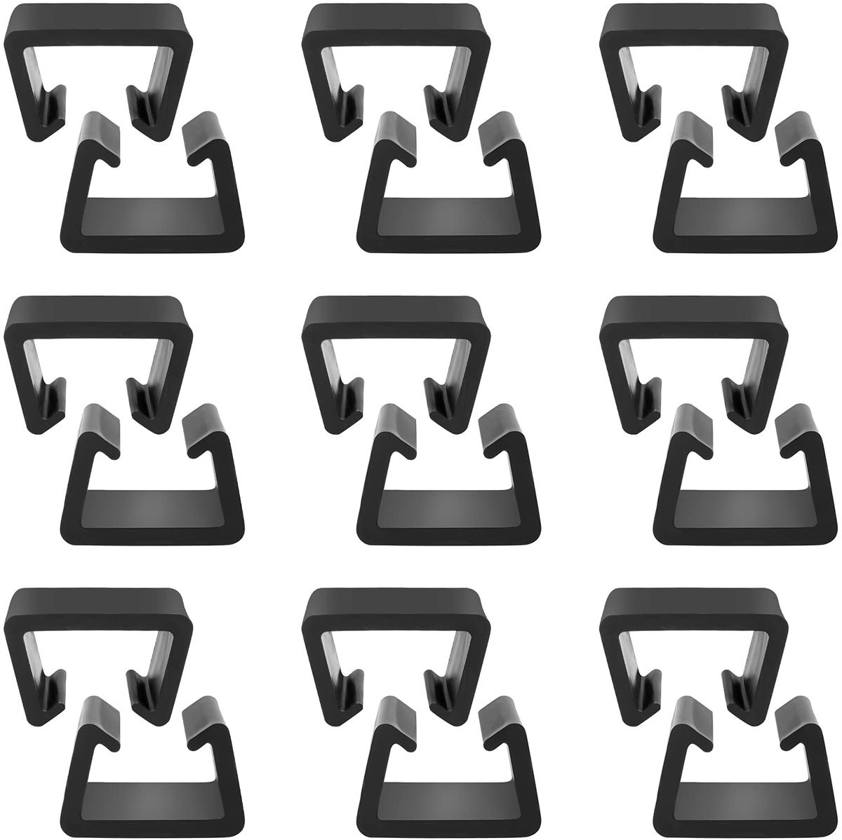 Dadabig 12 stuks meubelclips voor tuinmeubilair en rotan meubels, kunststof tuinmeubelconnector