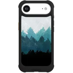 Nivocase Hülle für Apple iPhone Air Stossfeste Handyhülle NIVOmax Case Schwarz Abstrakt Baum Wald (Apple iPhone Air), Smartphone Hülle, Schwarz