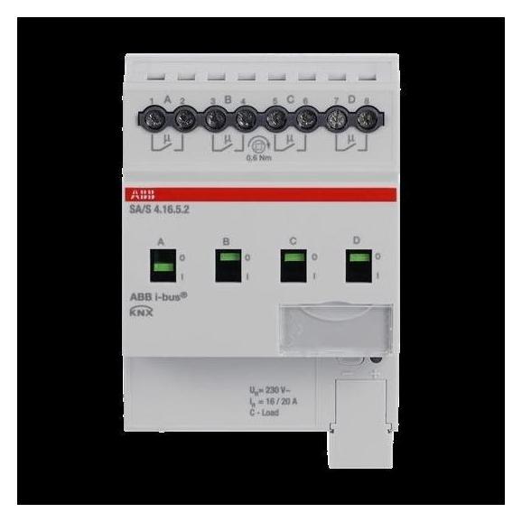 ABB Schaltaktor 4fach, 16A, C-Last SA/S4.16.5.2 (Schaltaktor) (2CDG110266R0011)