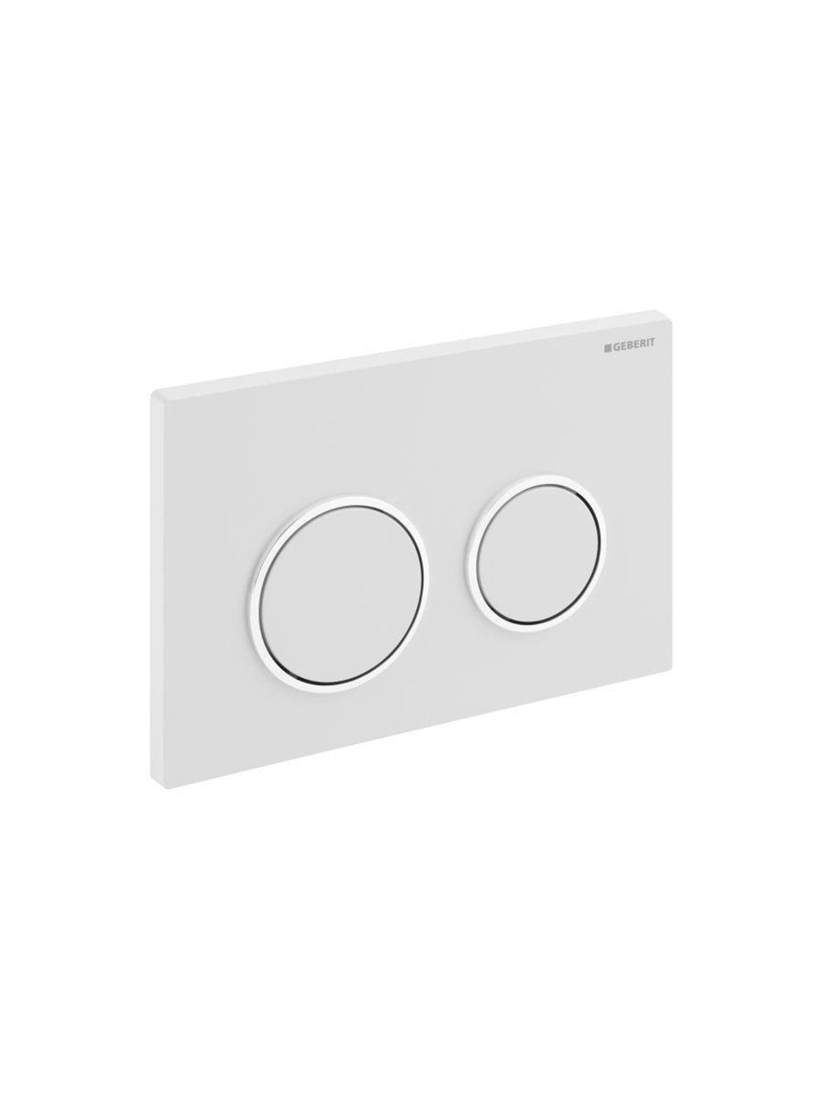 Geberit actuator plate kappa21 for dual flush: white / brigh