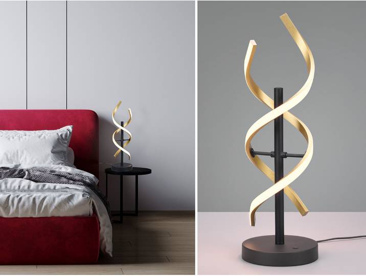 Trio - Tischlampe SEQUENCE - Gold - 16x16x48.5 cm