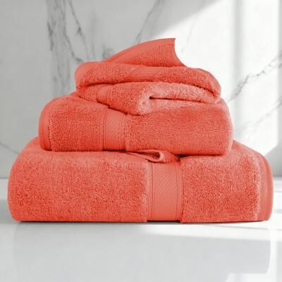 Superior Egyptian Cotton 3 Piece Towel Set Ultra Plush & Absorbent Bath, Hand & Face Towels, Heavyweight Spa Quality