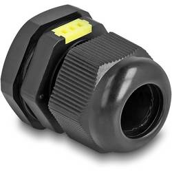 Delock 60616 Kabelverschraubung belüftet M20 x 1 M20 x 1 Kunststoff Schwarz 2 St.