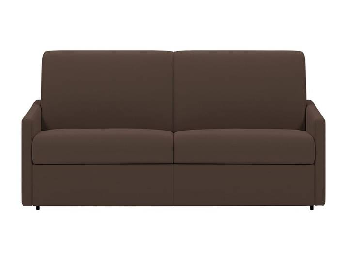 Canapé convertible polyester 3 places marron