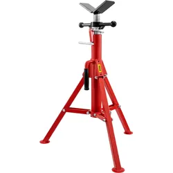 VEVOR V-Kopf-Rohrständer, 3,175-304,8 mm Kapazität, verstellbare Höhe 71,12-132,08 cm, Rohrheberständer 1133,98kg. Tragfähigkeit, tragbare klappbare Rohrständer, Gehäuse aus Karbonstahl, langlebiger