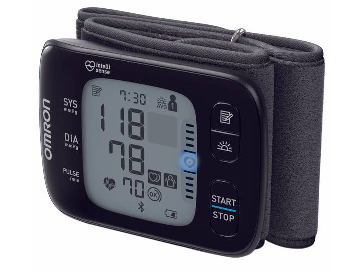 OMRON RS7 Blutdruckmessgerät – Blutdruckmessgerät/Herzfrequenzmessgerät – schwarz