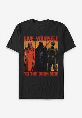 Men's Big & Tall Star Wars Dark Side Tee by Star Wars in Black (Size LT)