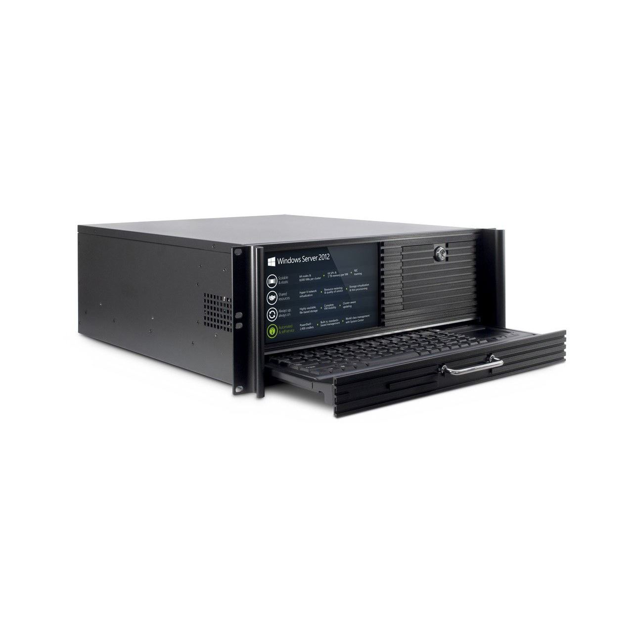 Case IPC Server 4U-4452-TFT *Qwerty-Tastatur*