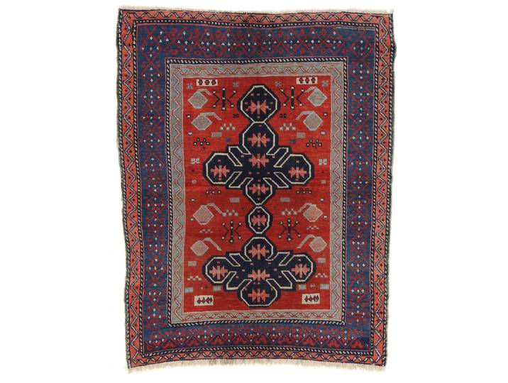Khotan Teppich 107x134 Handgeknüpft Orientteppich Wolle