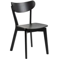 Actona Stuhl Roxby Holz Schwarz