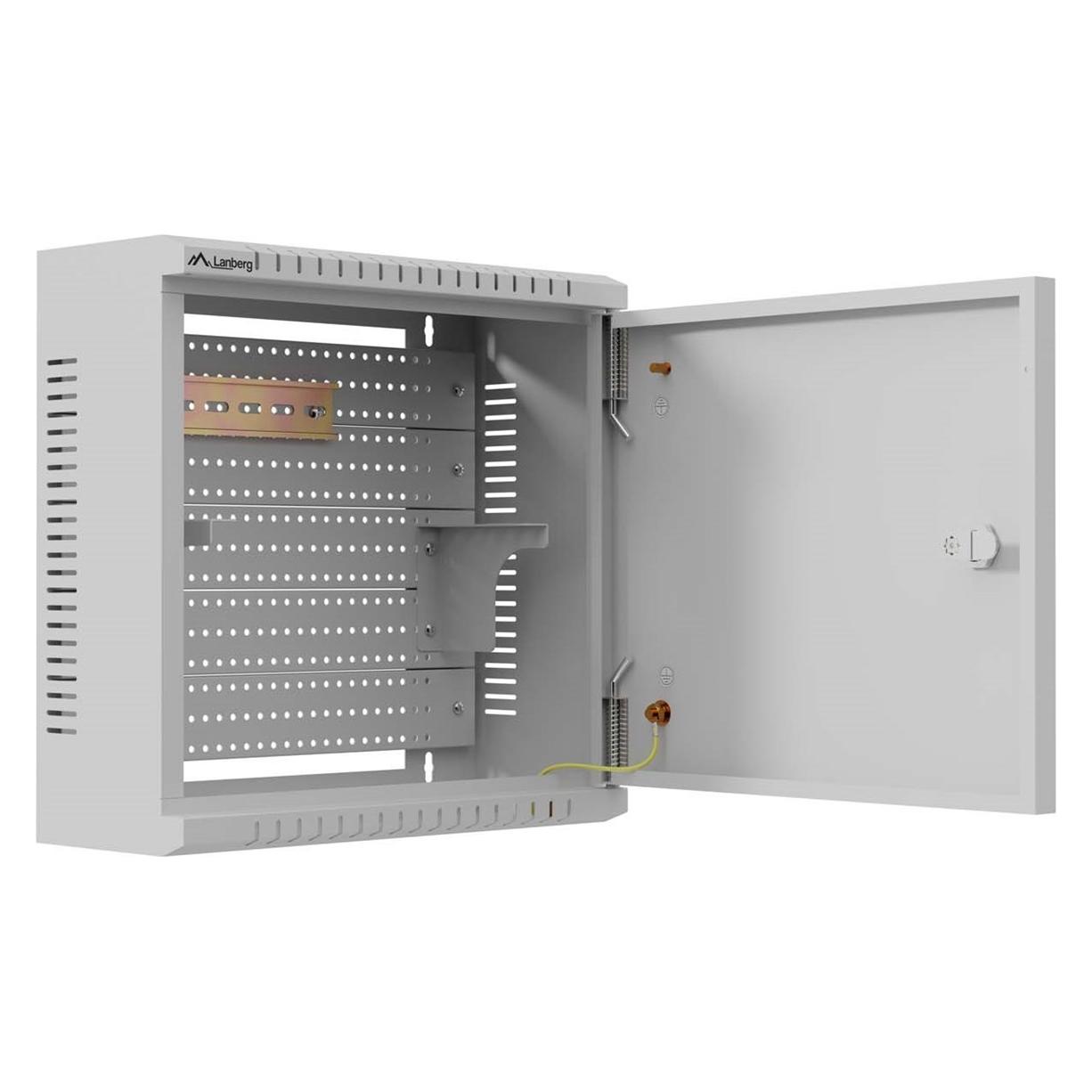Lanberg Szafa SZAFA INSTALACYJNA TPR 10" Z PŁYTĄ MESH 340X340X140 SZARA (ZŁOŻONA) (WAT1-3414-00S)