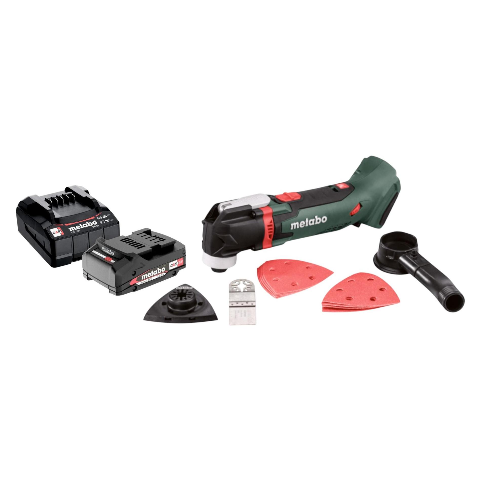 Metabo MT 18 LTX Akku Multitool 18 V OIS / Starlock + 1x Akku 2,0 Ah + Ladegerät (Oszillationswerkzeug) (62490969)