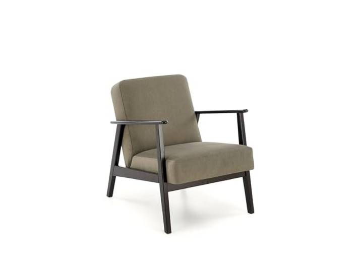 KRESTON Sessel ASENTO, Retro Cocktailsessel aus Massivholz für Wohnzimmer, TV Sessel