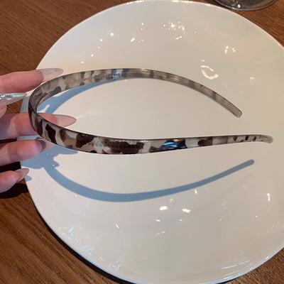 Fusion Finds Luxury Acetate Print Headband For Women Elegant Hair Hoop, Fashion Headband & Hair Accessory 2