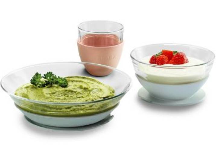 Beaba - Coffret Repas Repas Verre Eucalyptus
