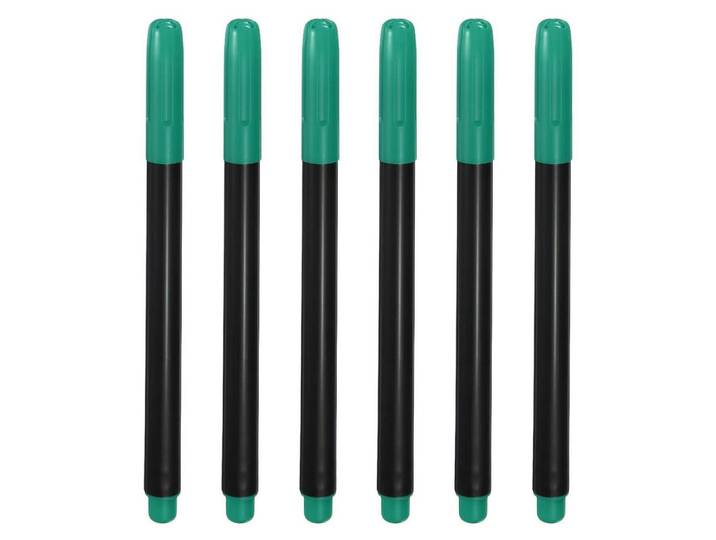 Permanent Marker Set 6-teilig Dunkelgrün, Grün, Kunststoff, 1.1x1.1x14.8 cm, Dekoration, Malbedarf & Bastelbedarf
