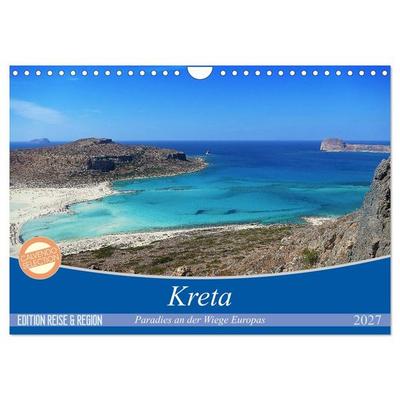Kreta - Paradies an der Wiege Europas (Wandkalender 2027 DIN A4 quer), CALVENDO Monatskalender