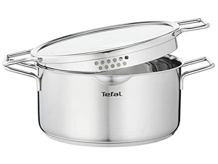 Tefal Nordica kookpan 20 cm, Dubbele Handgrepen, Hoogwaardig RVS H8524435