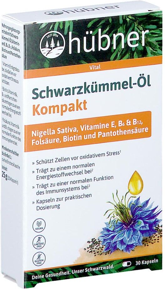 Hübner Naturarzneimittel GmbH Hübner Schwarzkümmel-Öl Kompakt Kapseln 30stk