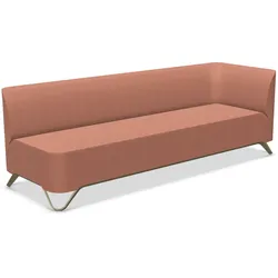 Profim Softbox 3L Sofa 3-Sitzer, Armlehne links, Kufengestell frei konfigurierbar