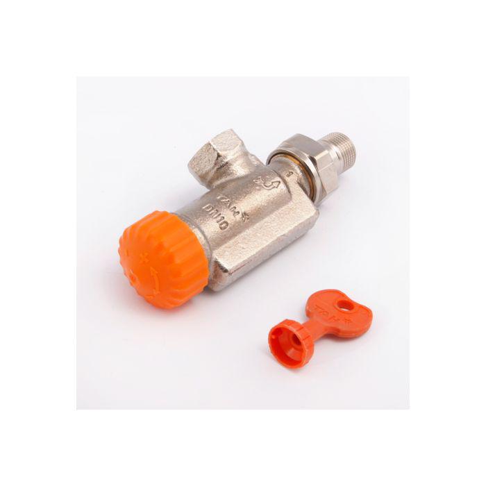 Heimeier Thermostat-Ventilunterteil 3910-01.000 Axial, DN 10, mit automatischer Durchflussregelung