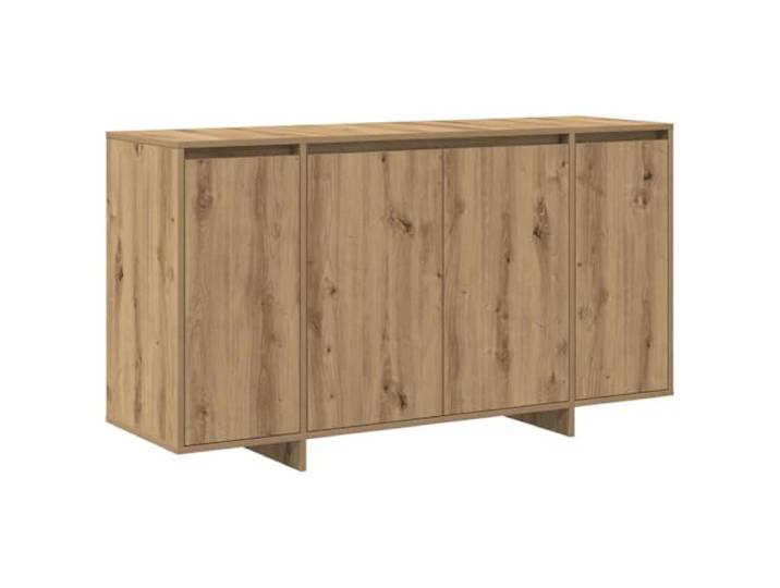 Kaorsrow Sideboard Artisan-Eiche 135x41x75 cm Kommode Anrichte 4 Türen Großzügiger Stauraum für Wohnzimmer und Esszimmer: Stabile Anrichte mit 4 Fächern und robuster Oberfläche aus Holzwerkstoff.