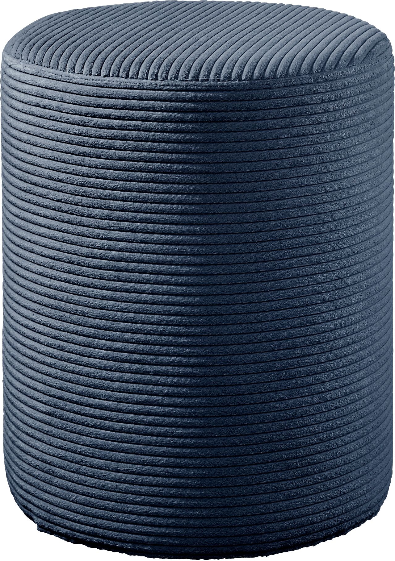 Polsterhocker MAINTAL "Wiesenbach", blau (dunkelblau), Cord, Hocker, Polsterhocker, in Cord Bezug dunkelblau Cord