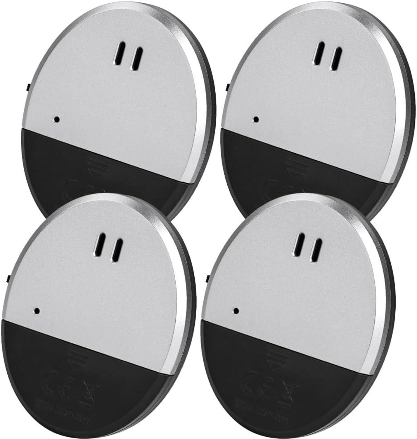 4-Pack Vibration Alarm Sensors voor Ramen, 130dB Glasbreukbeveiliging voor Thuis, Kantoor en Kampeerauto