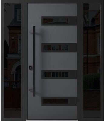 VDOMDOORS Ronex 0131 Grey Steel Exterior Door