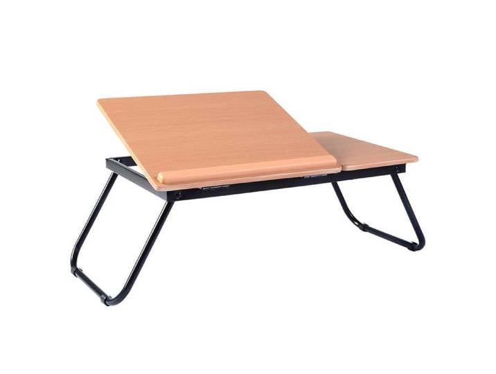 Table pour ordinateur portable - Neuf - MDF - Pliable - Support réglable - 55x32x23 cm