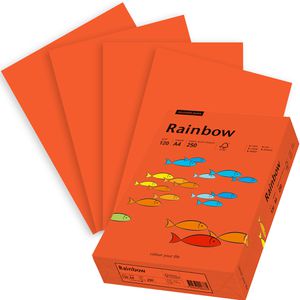 Papyrus Kopierpapier Rainbow 88042458, A4, 120g/qm, intensivorange, 250 Blatt