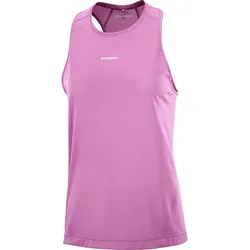 Salomon Shirt Shakeout Core Tank, Damen Running Tanktop für Training und Alltag mit atmungsaktivem Knit Flow Material, iris orchid - lila / 36