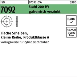Unterlegscheibe ISO 7092 14 Stahl 200 HV galv.verz. 500 Stück