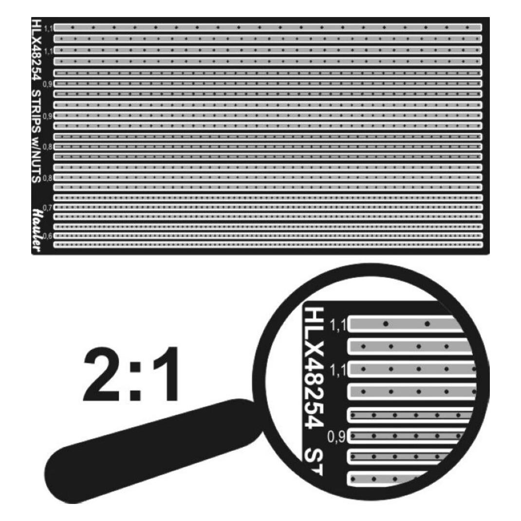 Hauler STRIPS w-nuts 0,6-1,1mm (HLX48254)