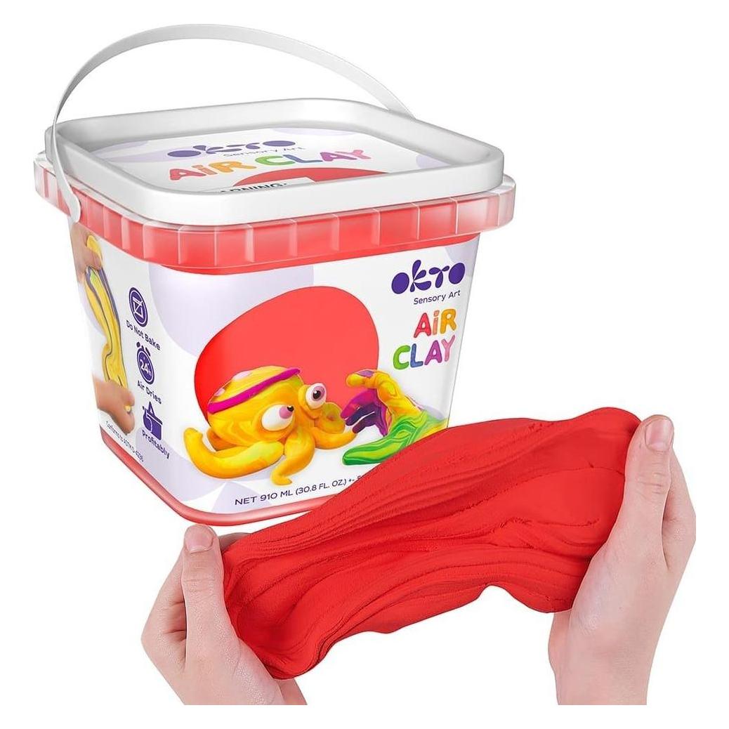 Memorysolution Ein Satz leichte Luftspielknete, rot, 910 ml (54617925)
