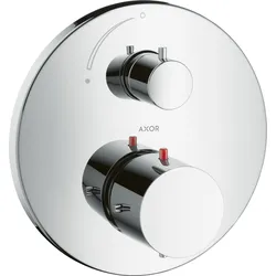 hansgrohe AXOR Starck Thermostat Unterputzmodell mit Absperrventil, 10700000, Farbe: Chrom
