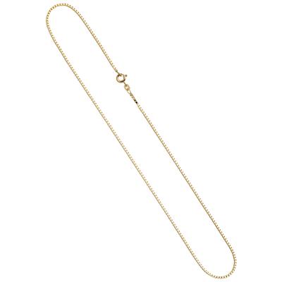 Goldkette JOBO "Venezianerkette 1,5 mm" Gr. 45, gelbgold 333, Halsketten, Damen, 45cm, Gelbgold 333, Goldkette, 8 Karat 333 Gold diamantiert