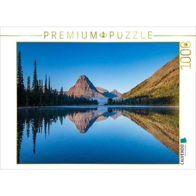 CALVENDO Puzzle Two Medicine Lake mit Sinopah Mountain | 1000 Teile Lege-Größe 64x48cm Foto-Puzzle für glückliche Stunden