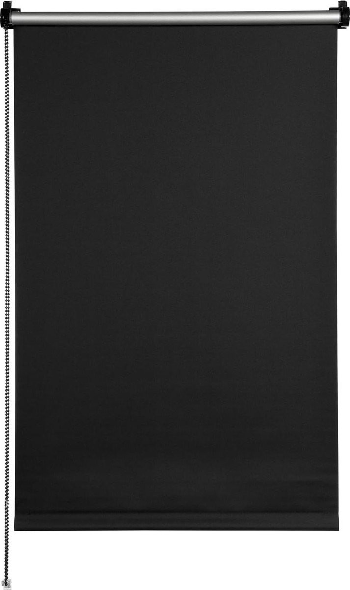 Verduisterend thermisch EASYFIX rolgordijn - zwart - Breedte: 75 cm, Hoogte: 150 cm