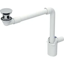 Geberit Waschbeckenablauf/ Raumsparsiphon für Standarmaturen und Wandarmaturen, 152.091.21.1