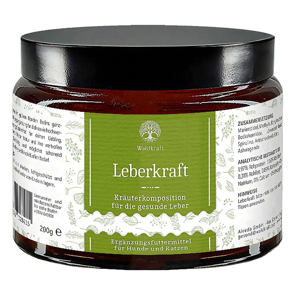 Alveda GmbH Leberkraft Kräuterpulver Waldkraft Plv.f.hund/kat. 20637372