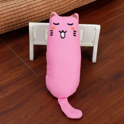Inspire Essentials CrinklePaws Catnip Cat Toy Interactive Chew Toy pink