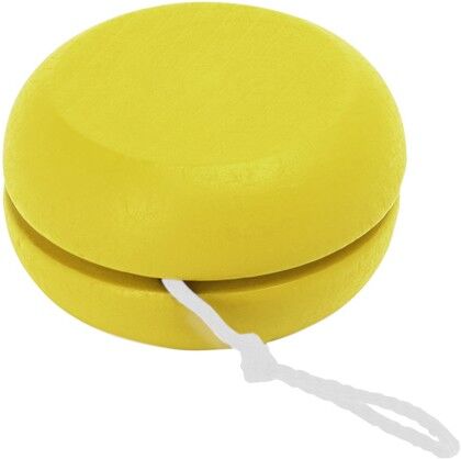 Yo-yo personnalisé en bois naturel avec cordon Rosko jaune TAILLE UNIQUE ADULTE