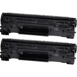 2 Kompatible Toner ersetzt HP CF283AD 83A Doppelpack schwarz
