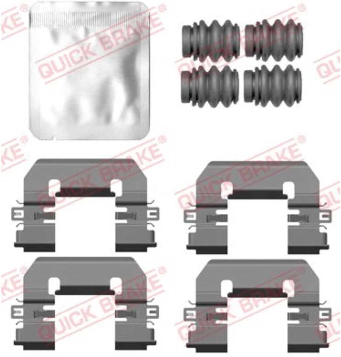 Zubehörsatz, Scheibenbremsbelag QUICK BRAKE 109-0212
